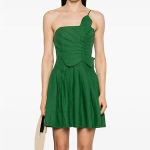 Brand New - FARM Rio Lea One Shoulder Pleated Dress